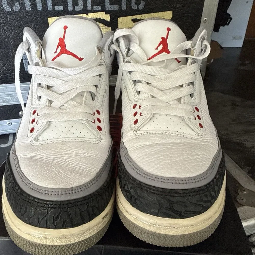 Size 8.5 - Air Jordan 3 Retro NRG Tinker 2018 FIRE RED